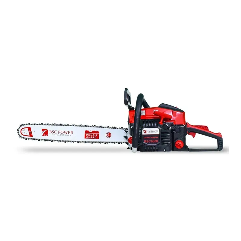 BSC Power 6800, 68-cc, Petrol Chainsaw with 22 Inch Guide Bar, Ideal for Cutting Tree, Logging Woods, and Gardening