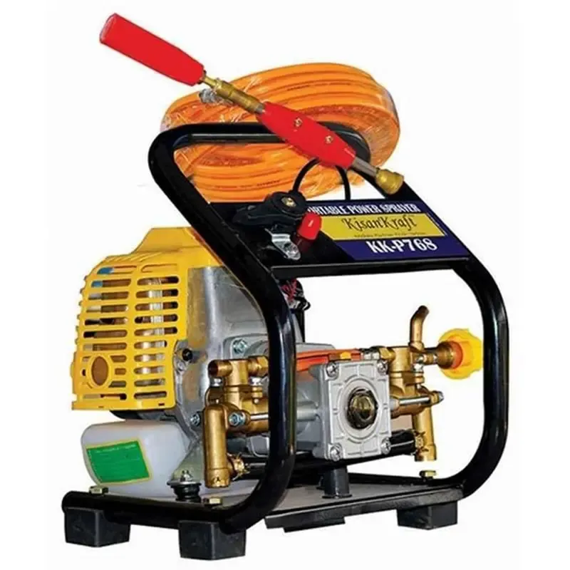 KisanKraft KK-P768, 26 CC 2 Stroke Portable Power Sprayer with Hose Pipe & Spray Gun For Agriculture and Garden use