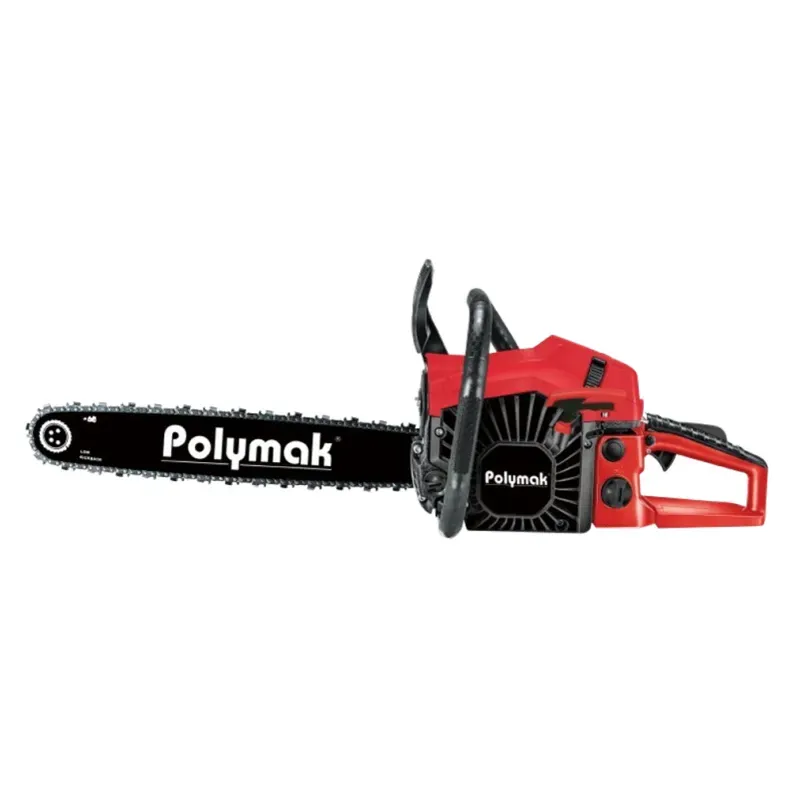 Polymak CM-GSC18-62MS, Red Series 62 CC Petrol Chainsaw, 18-inch, Professional Grade