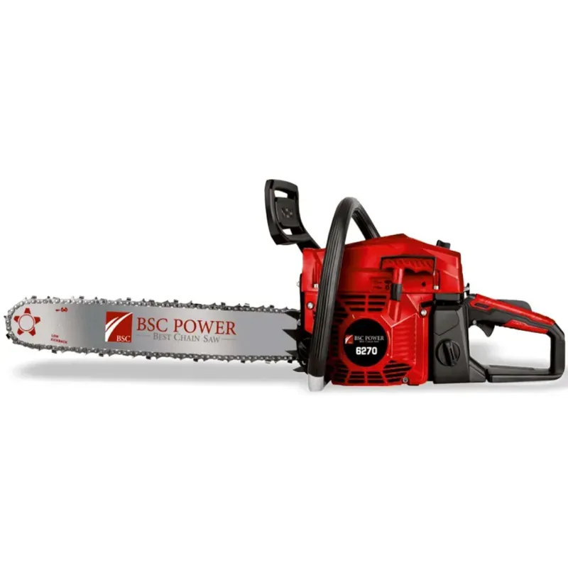 BSC Power 6270, 62 CC 2-Stroke Petrol Chainsaw with 22 Inch Guide Bar, 3.0 kW Engine and Automatic Chain Oiler