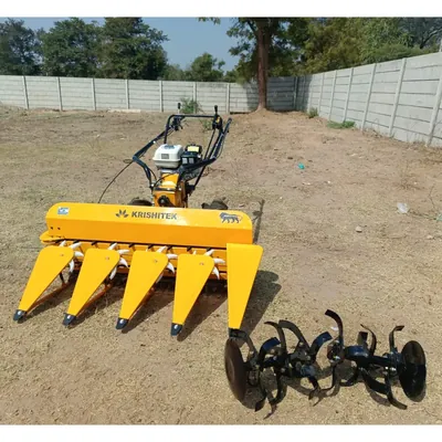 Krishitek 5 HP Petrol Power Weeder and Reaper GS160 Engine, 2-in-1 Agricultural Tiller