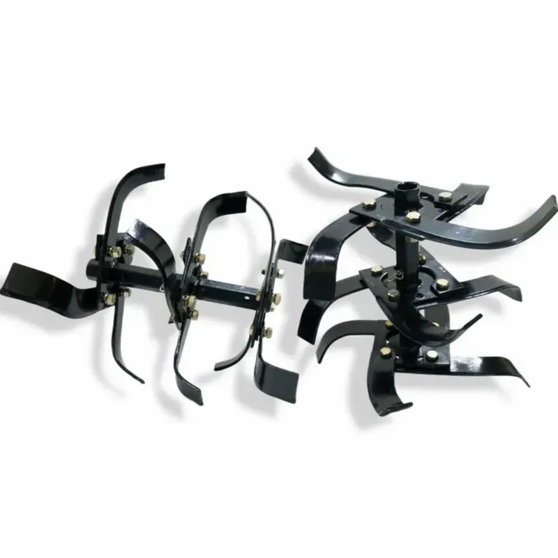 Heavy Duty 13 Inch 3 Row Rotavator Set (24 Blades, 2 Shafts and 24 Nuts) for 5 to 12 HP Petrol Power Tiller