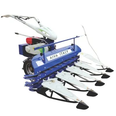 AIVA ITALY 7 HP AV 2000 Grand Petrol Operated 4 ft Self Propelled Reaper / Harvester Machine for Short & Long Crops