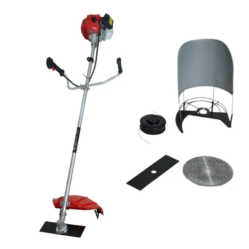 MAXGREEN MPBC, 43 CC 2 Stroke Sidepack Petrol Brush Cutter / Grass Cutter with Free Accessories