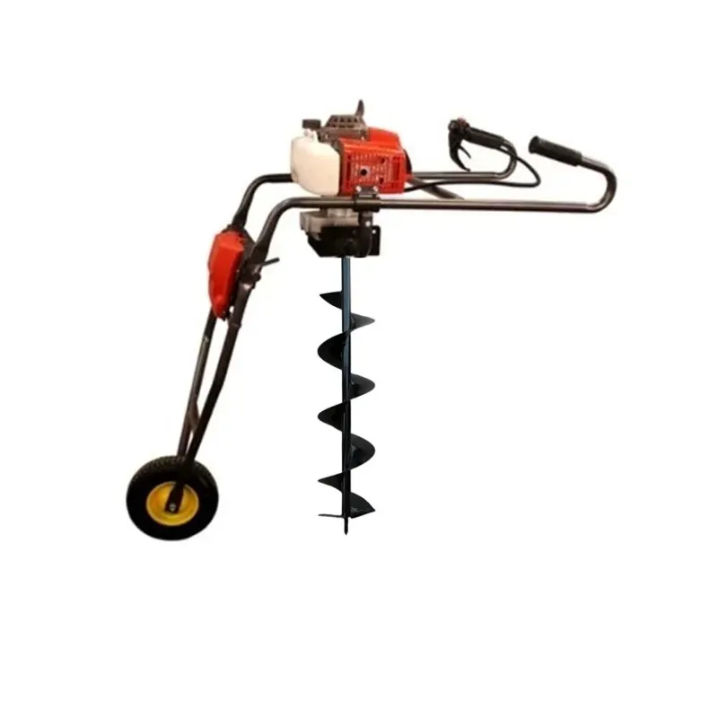 SPRAYMAN 68 CC Petrol Trolley Earth Auger with 6 Inch Bit, 2 Stroke Post Hole Digger SEA-7000T