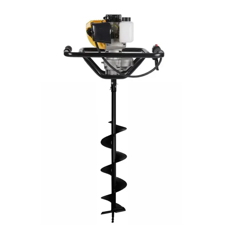 Pilot 3 HP 63 CC Earth Auger / Post Hole Digger / Earth Drill Machine With 8 Inch Drill Bit, PL-EA63-08