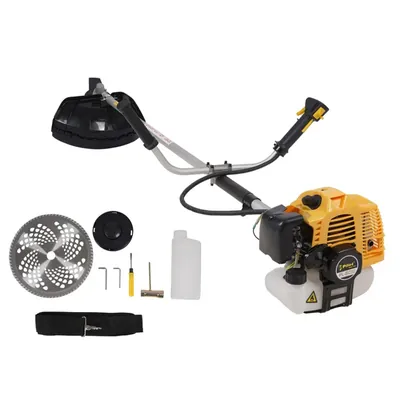 Pilot 2 Stroke 52 CC Petrol Engine Side Pack Brush Cutter for Grass and Lawn Trimming, PL-BC52