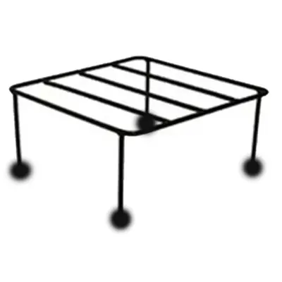 Elated Plant Stand Square Anti-Rust for Outdoor Balcony & Indoor Plant Container Set (Pack of 6, Metal)