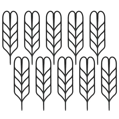 Plant Stem Support Metal Stakes for Climbers and Vines, Used for Gardening Purposes (Pack of 10)