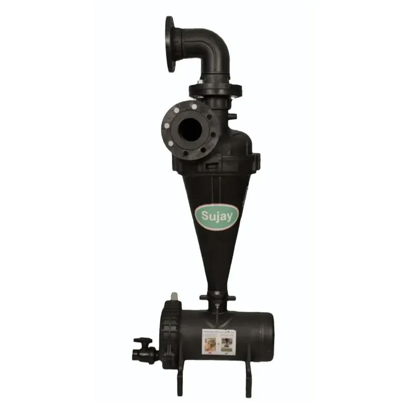 SUJAY 2 Inch Plastic Hydro Cyclone Filter with 25 m3/h Capacity used for Water Cleaning