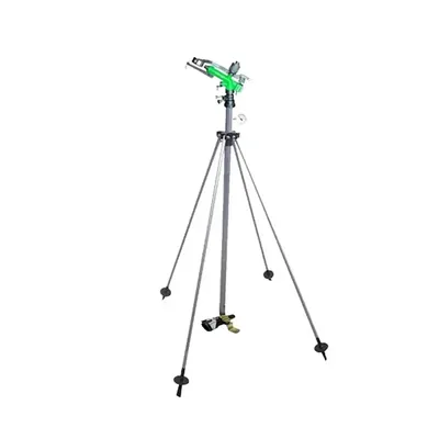PPL AGRO Plastic 1.25 Inch Rain Gun with Stand, Riser Pipe, Pressure Gauge and Foot Used for Irrigate Crops, Especially Vegetable Crops, Grasses & Suppression of Crops