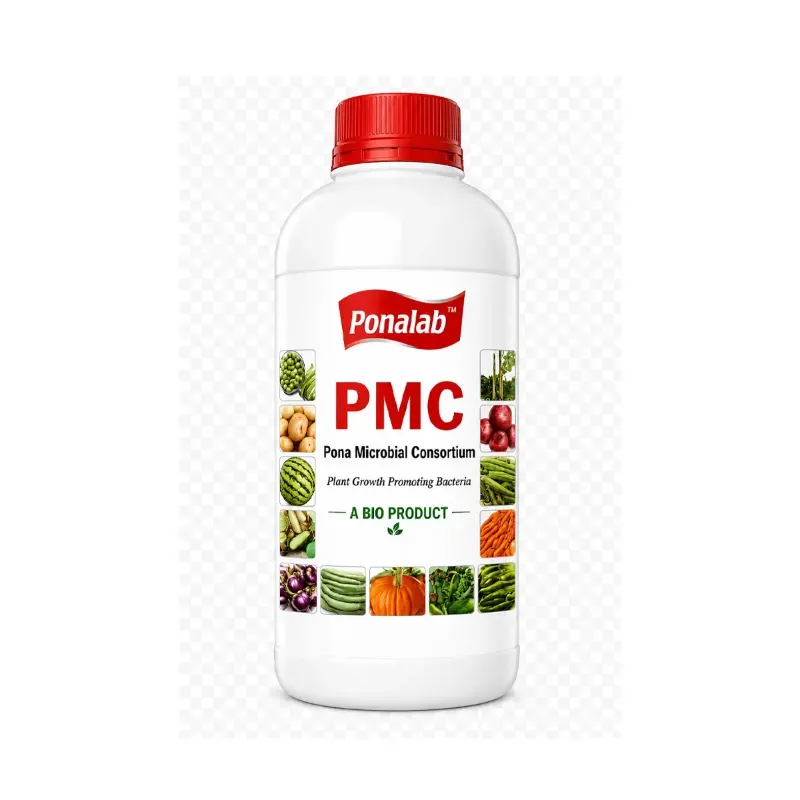 PONALAB PMC (1 L) Pona Microbial Consortium 1 x 10^8 CFU/ml Bio-Fertilizer for Soil Fertility, Root Growth & Nutrient Mobilization