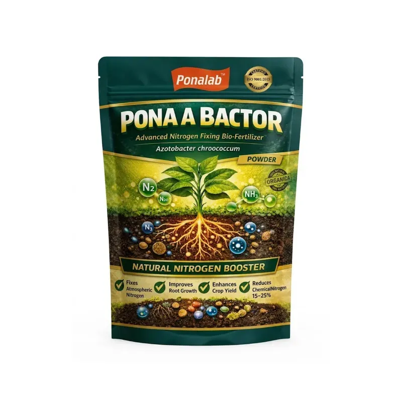 PONALAB Pona A Bactor (5 kg) Powder Bio-Fertilizer 5 x 10⁷ CFU/g Acetobacter Nitrogen Fixing Bacteria for Sugar-Rich Crops