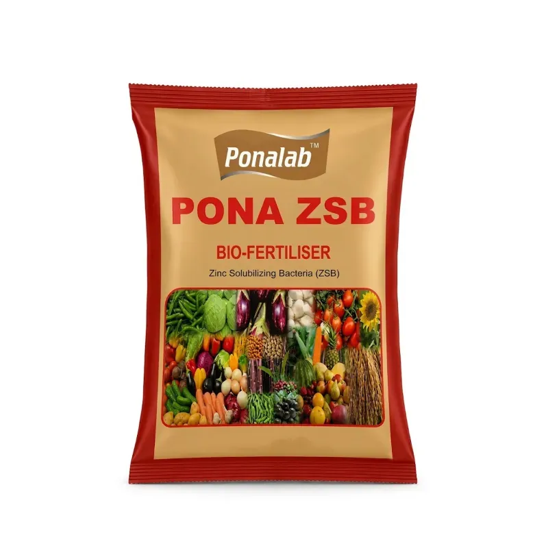 PONALAB Pona ZSB Powder (1 kg) Bio-Fertilizer 5 x 10⁷ CFU/g Zinc Solubilizing Bacteria for Agriculture Use with Natural Chlorophy