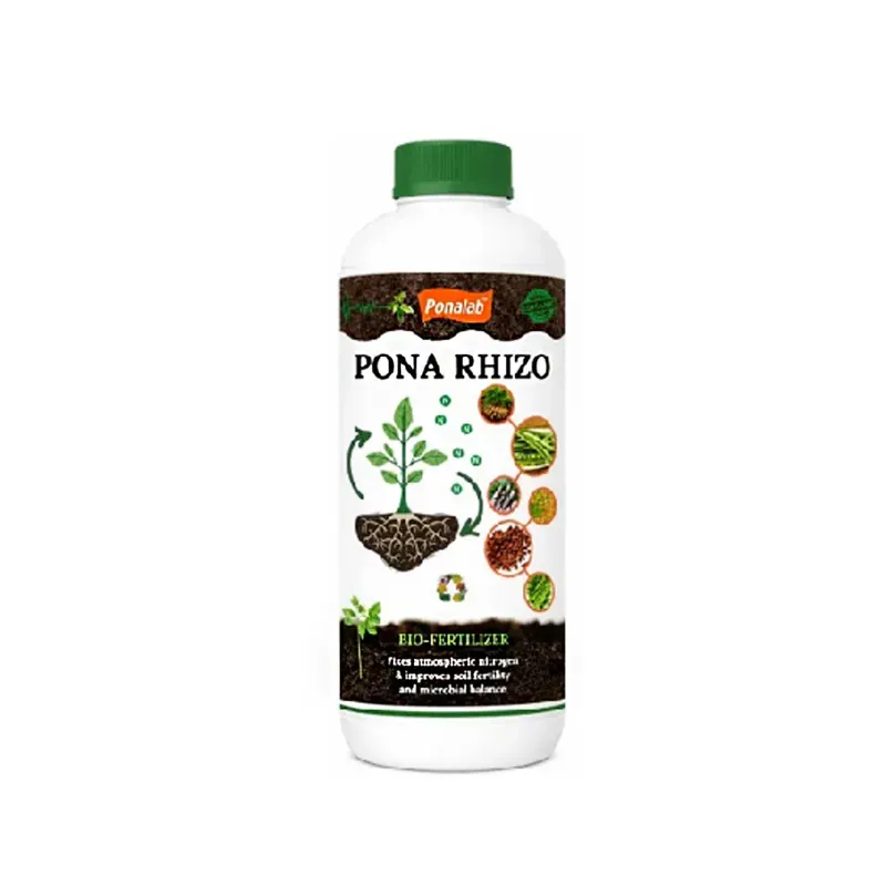 PONALAB PONARHIZO (1 Litre) Bio-Fertilizer 1 x 10^8 CFU/ml Rhizobium spp. Nitrogen Fixer for Groundnut, Soybean, & Legume Crops