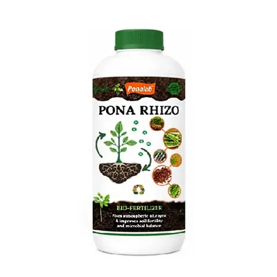 PONALAB PONARHIZO (5 Litre) Liquid Bio-Fertilizer CFU 1 x 10^8 CFU/ml Rhizobium spp. Fixer for Groundnut, Soybean, & Legume Crops