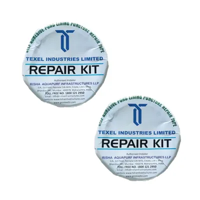 TEXEL 1.5 m x 4 Inch 2 pieces Self Adhesive Pond Liner Puncture Repairing Tape