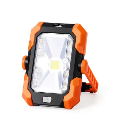 Giga Watts 1 W GW-192 Solar Portable LED Work Light Flood Lamp With USB Useful for Workshop, Garage & Camping