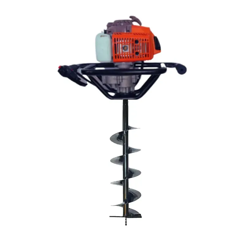 Latson EA82, 4 Stroke 82 CC Earth Auger/ Post Hole Digger Engine with 8 Inch Drill Bit