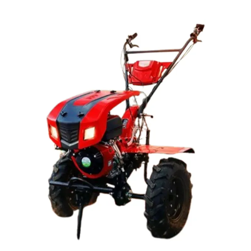 YURI 9 HP YR-PWP1117 HL 270 CC 4-Stroke Petrol Engine Power Weeder with Headlight, Heavy Duty Agricultural Tiller & Cultivator for Deep Tilling