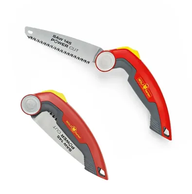 Wolf Garten Power Cut Saw 145 Folding Hand-Powered Pruning Saw with 14.5 cm Blade Length for Tree Cutting, Plant Cutting