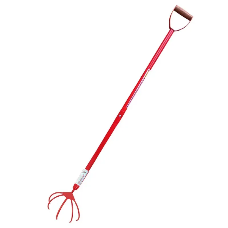Global Nature Agro 5 Tine Hand Cultivator With 4.25 ft Handle, For Weeding, Loosening Soil & Aeration, GNTP-404