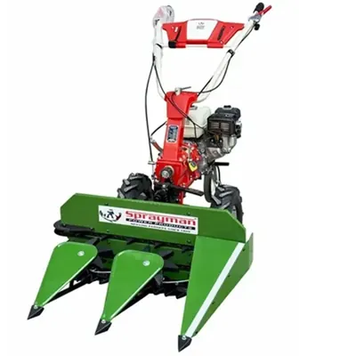 SINGH POWER SP-2100 Power Weeder & Reaper Combo, 32 Blade 3.5 ft Rotavator + Sprayman AR70 Mini Reaper