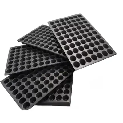 Siddhi Agritech 70 Cavities (Round Shape- Big Size) Reusable Plastic Seedling Tray for Nursery and Gardening (Pack of 200 pieces)
