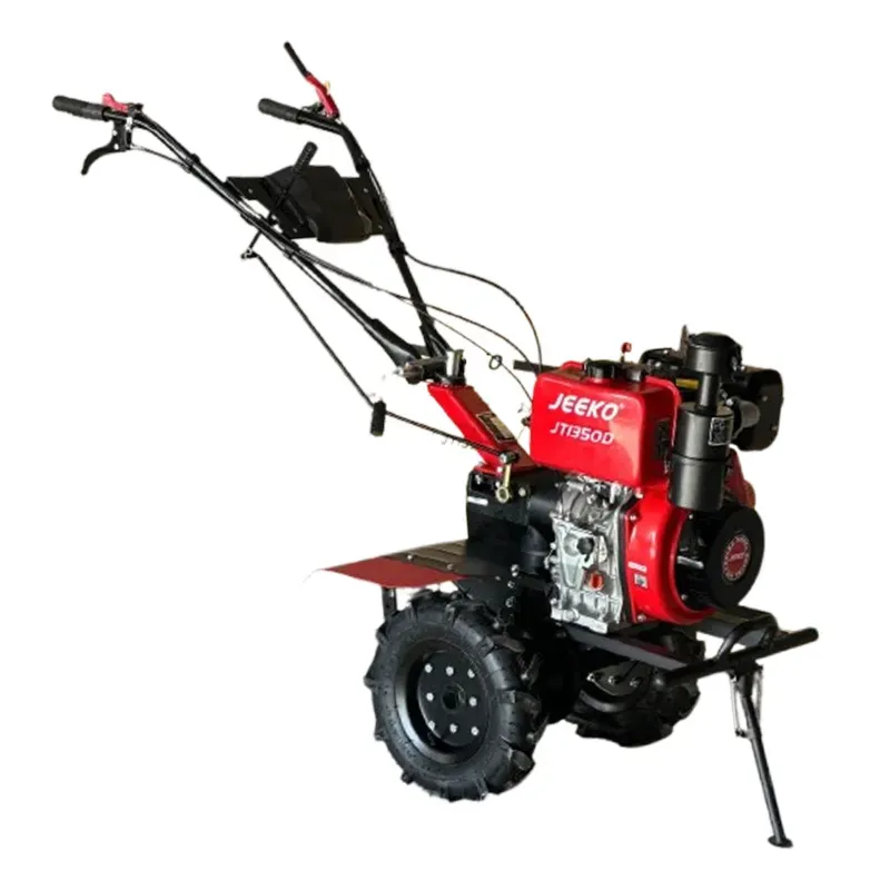 JEEKO 9 HP JT1350DE Diesel Power Weeder, Electric Start 4-Stroke Tiller & Cultivator
