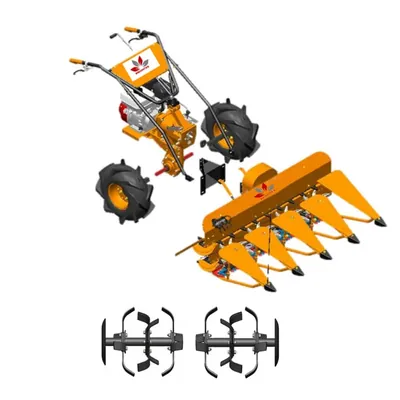 Krishitek 4.8 HP Honda Engine Petrol Power Weeder and Reaper, 2-in-1 Multi-Purpose Tiller