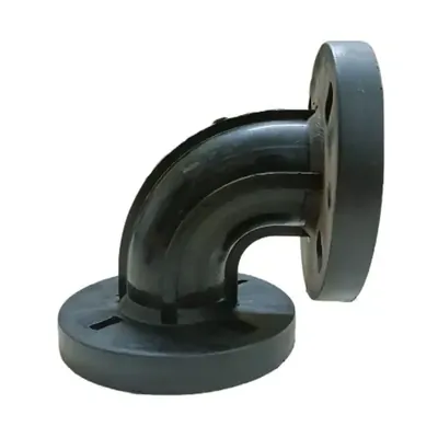 PP Flanged Bend Elbow 3 Inch*2.5 Inch For Pipe Fittings