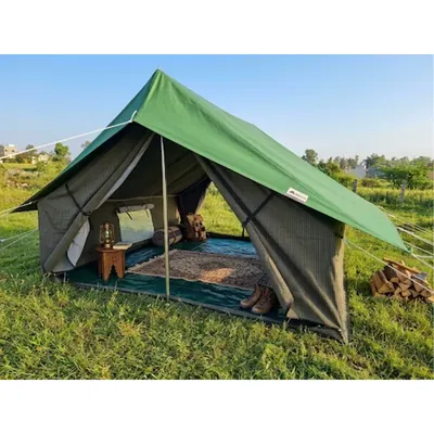 10 x 10 ft Waterproof & UV Protected Canvas Camping Tent