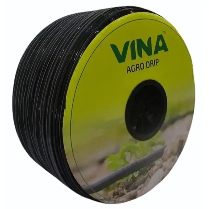 Vina DLX 16 mm Flat Emitting Pipe, 30 cm Hole Spacing, 0.2 mm Wall Thickness & 4 LPM Water Flow