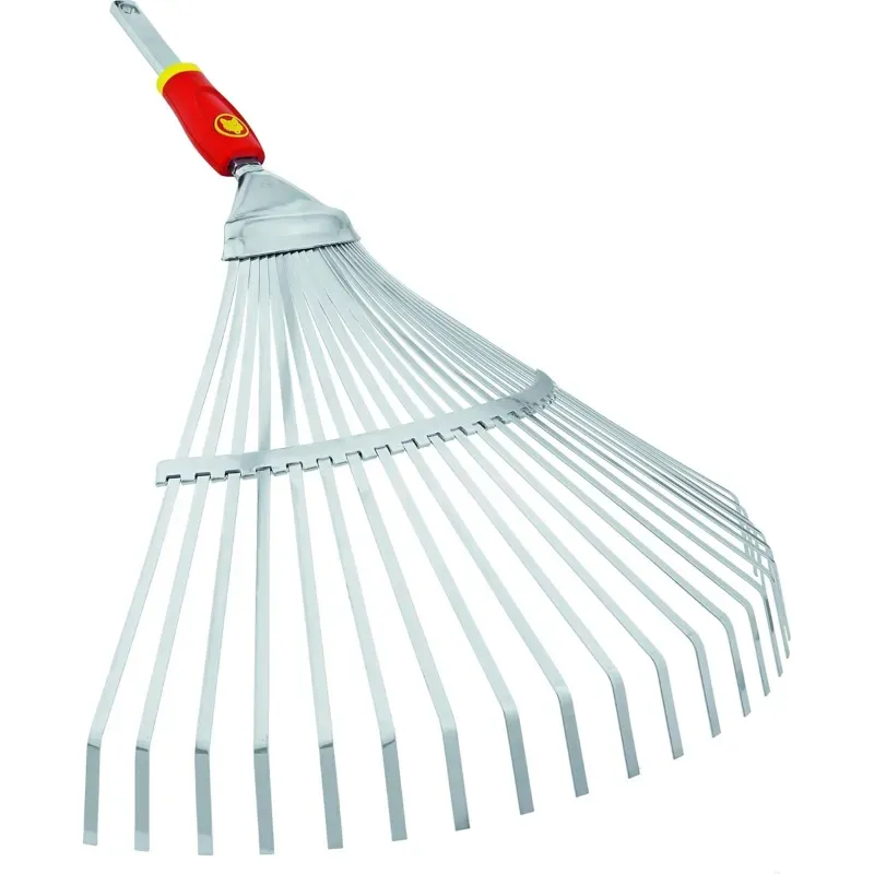 Wolf Garten UC-M Leaf Rake, Durable and Efficient Lawn Maintenance Tool, Height 11.6 cm, Stainless Steel