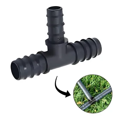 20 mm Pipe Tee Connector, Drip Irrigation Accessories (Pack of 100)