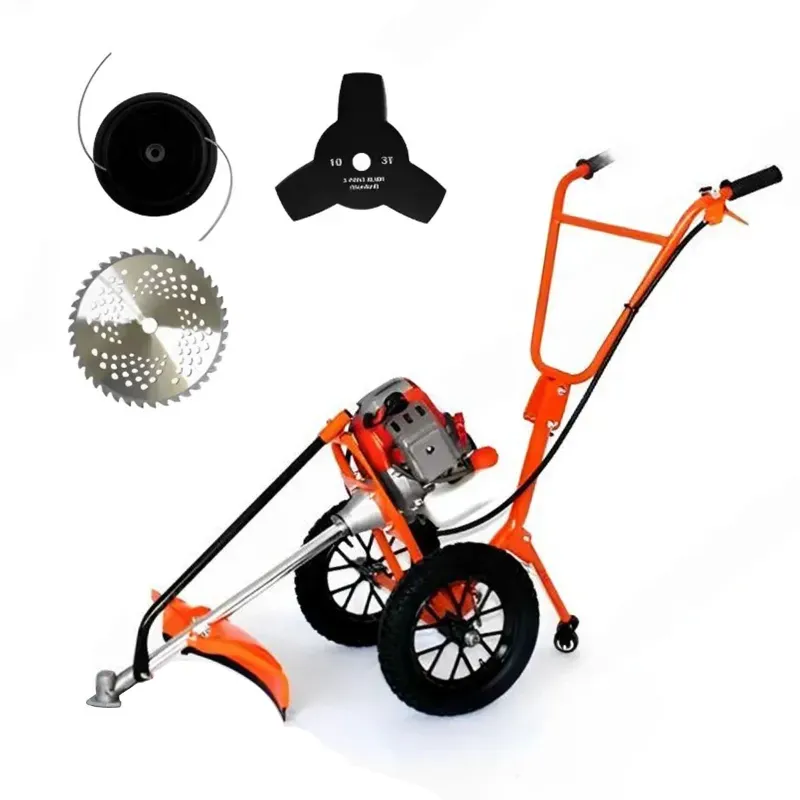 Greenleaf 3 HP 63 CC 2 Stroke Push Type Brush Cutter Machine with Accessories