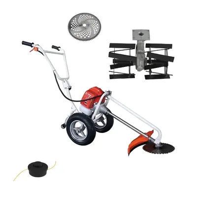 Greenleaf 1.95 HP, 2 Stroke Wheel Brush Cutter with Tiller Attachment (52 CC)