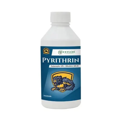 EXYLON Pyrithrin (Pyriproxyfen 10% + Bifenthrin 10% W/W EC) Dual Action Insecticide, For Various Pest Control (Quantity-500 ml)