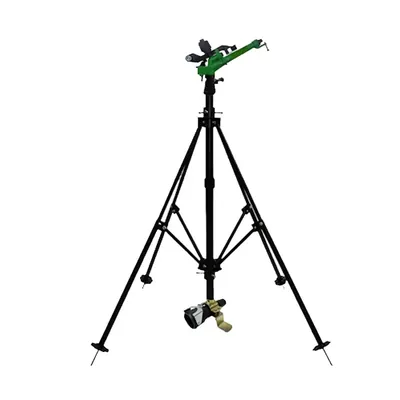 PPL AGRO Plastic 1.5 Inch Rain Gun with Stand, Riser Pipe, Pressure Gauge and Foot Bottom Used for Irrigate Crops, Vegetable