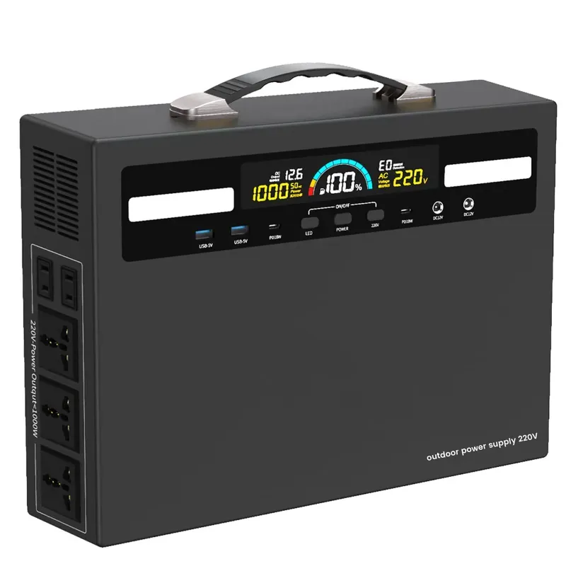 Giga Watts 1000 W FGPM-1000C Portable Solar Power Station 960Wh Lithium-ion Battery Generator for Outdoor Camping and Home