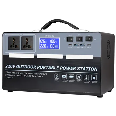 Giga Watts 1000 W FBM-1000C Portable Power Station 960Wh Lithium-ion Battery Solar Generator for Outdoor, Camping and BackUp