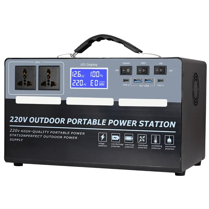 Giga Watts 1000 W FBM-1000C Portable Power Station 960Wh Lithium-ion Battery Solar Generator for Outdoor, Camping and BackUp