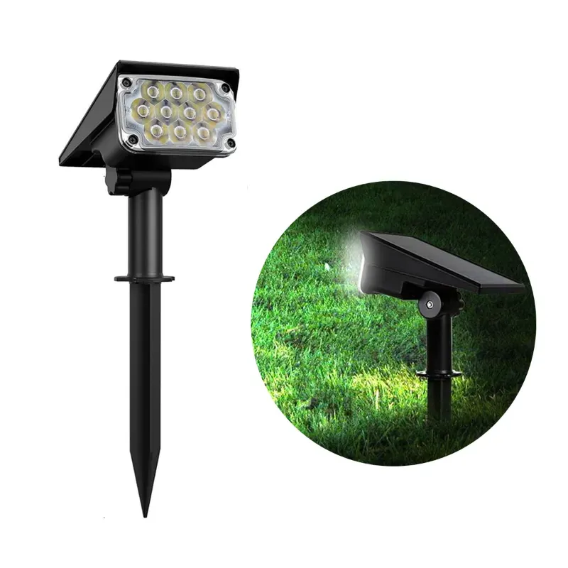 Giga Watts 2 W GW-703 Solar Outdoor Spotlight 20 LED 2000mAh Li-ion Battery 300lm Polysilicon Panel for Outdoor Usage