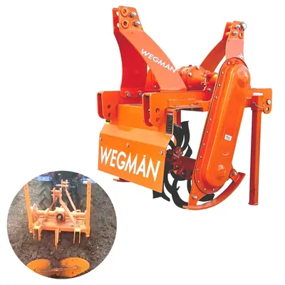 WEGMAN 2.5 ft Reverse Forward Rotavator with 18 Blades Suitable for 12 HP to 25 HP Tractors