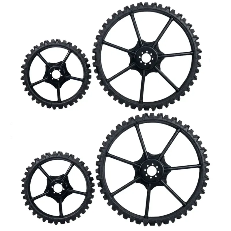 Dollss Rice Transplanter Tractor Wheel Set, 970*100 mm Front & 1300*100 mm Back for Rice Transplantation & Farming