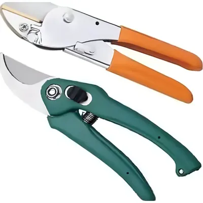 AGT Garden Tools Combo Kit of a Roll Cutter and a Pruning Shears, Used for Small-Scale Gardening Processes (2 Tools)