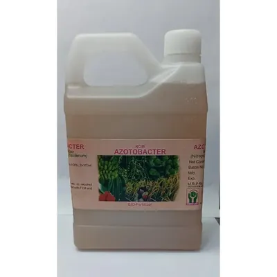 ROM Azotobacter Organic Biofertilizer, Enhances Soil Fertility and Improves Soil Structure, 1 Litre