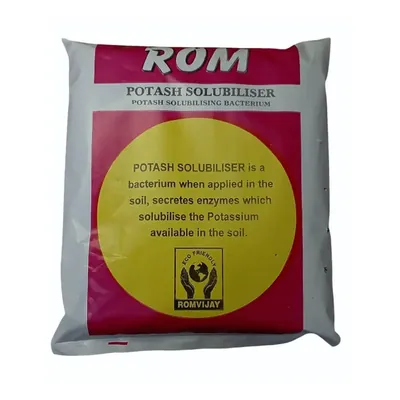 ROM Potash Mobilizing Bacteria Biofertilizer Organic Soil Enhancer, 1 kg