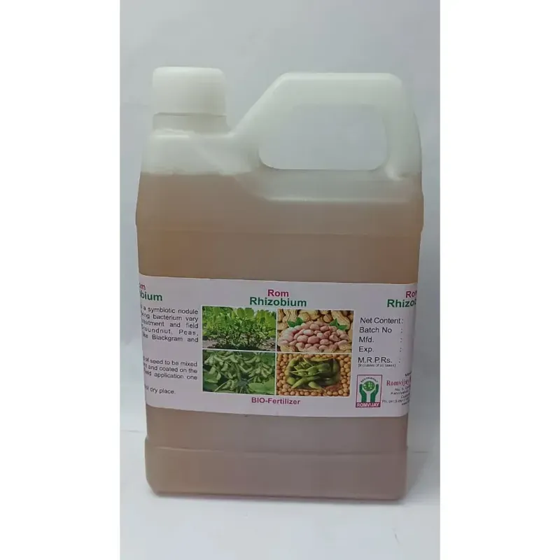 ROM Rhizobium Nitrogen Fixing Biofertilizer, Promotes Healthy Root and Shoot Development, 1 Litre