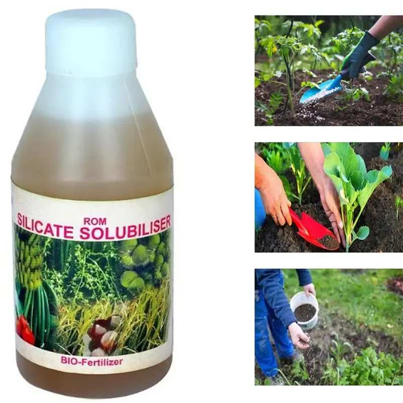 ROM 1 Litre Silica Solubliser for Plants, Liquid Bio Fertilizer, Plant Growth Promoter